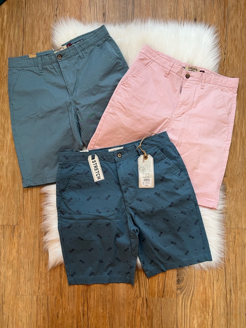 Hudson & Barrow Stretch Chino Shorts Mens Size 32 Lot